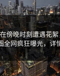 当事人在傍晚时刻遭遇花絮，炸锅！微密圈全网疯狂曝光，详情揭秘